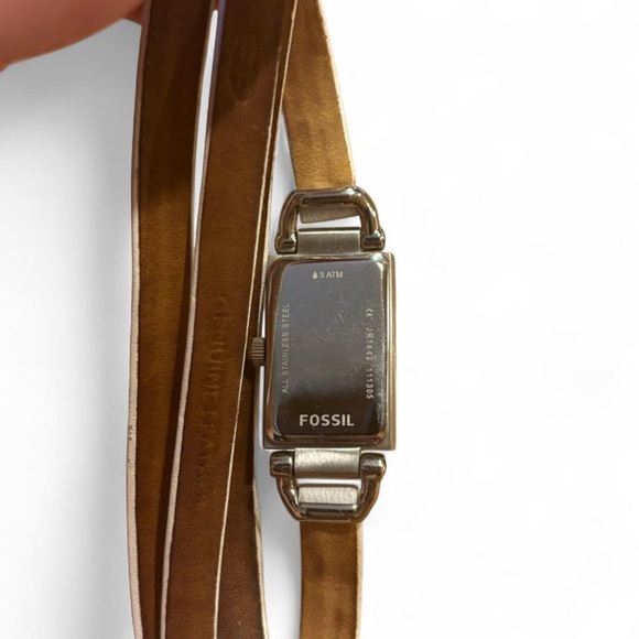 Fossil Women's Watch Delaney Leather Wrap White UNTESTED - Picture 5 of 5